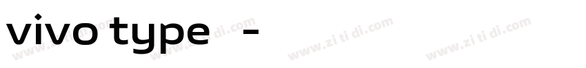 vivo type 简字体转换